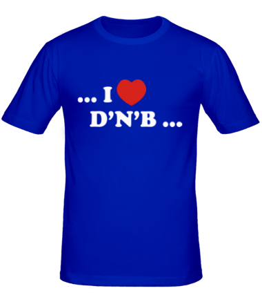 Мужская футболка I Love DnB