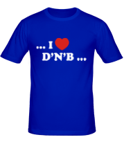 Мужская футболка I Love DnB фото