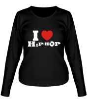 Женская футболка длинный рукав I love Hip-Hop фото