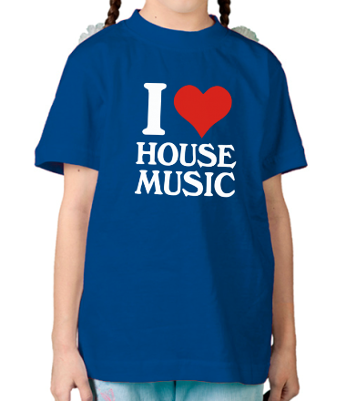 Детская футболка I love house music
