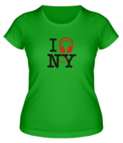 Женская футболка I love new york фото