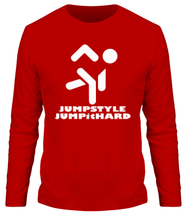 Мужская футболка длинный рукав Jumpstyle Jump It Hard