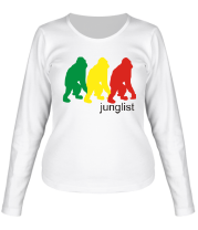 Женская футболка длинный рукав jungllist gorillaz фото