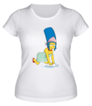 Женская футболка Мардж Симпсон фото