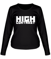 Женская футболка длинный рукав Night Contrast фото