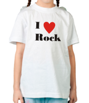 Детская футболка Я люблю рок  фото