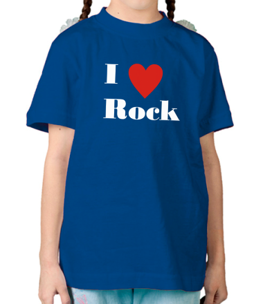 Детская футболка Я люблю рок 