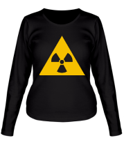 Женская футболка длинный рукав Радиоактивность фото