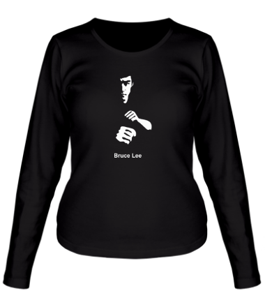 Женская футболка длинный рукав Bruce Lee