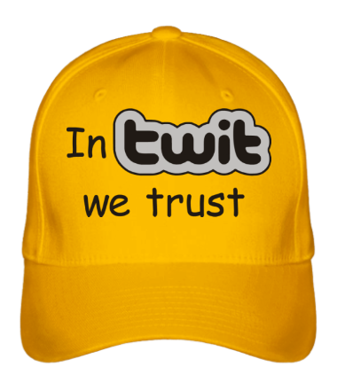 Бейсболка In twit we trust