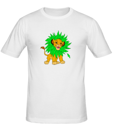 Мужская футболка Симба в листве