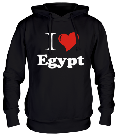 Толстовка худи I love egypt