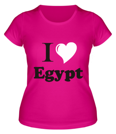 Женская футболка I love egypt