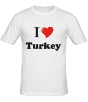 Мужская футболка I love turkey фото