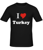 Мужская футболка I love turkey фото