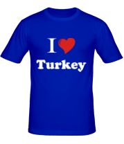 Мужская футболка I love turkey фото