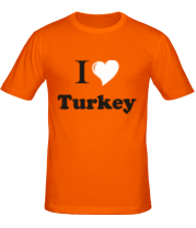 Мужская футболка I love turkey фото