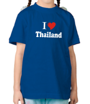 Детская футболка I love thailand