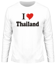 Мужская футболка длинный рукав I love thailand фото