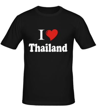 Мужская футболка I love thailand
