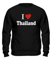 Толстовка без капюшона I love thailand фото