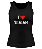 Женская майка борцовка I love thailand фото