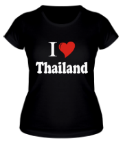Женская футболка I love thailand фото