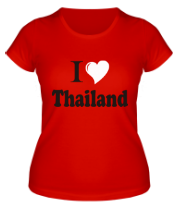 Женская футболка I love thailand