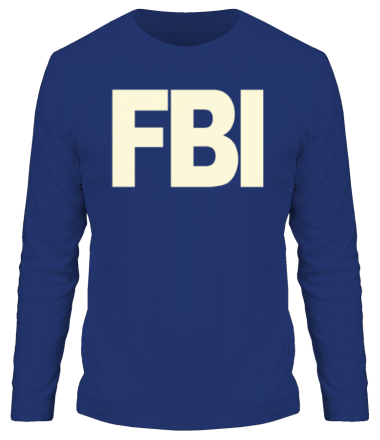Мужская футболка длинный рукав FBI