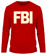 Мужская футболка длинный рукав FBI фото