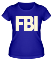 Женская футболка FBI фото