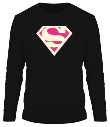 Мужская футболка длинный рукав Superman