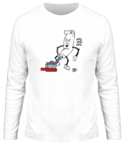 Мужская футболка длинный рукав Зубная паста фото