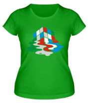 Женская футболка Кубик рубика фото