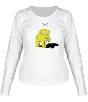 Женская футболка длинный рукав Печенька OMG фото