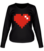 Женская футболка длинный рукав Сердце фото