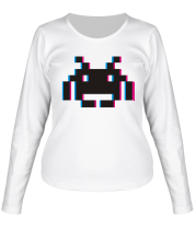 Женская футболка длинный рукав Стерео пиксель фото