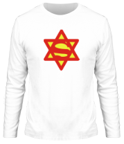 Мужская футболка длинный рукав Супер Еврей фото
