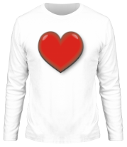 Мужская футболка длинный рукав Сердце фото