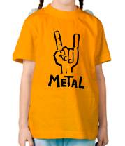 Детская футболка Metal фото