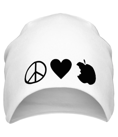 Шапка Peace Love Apple