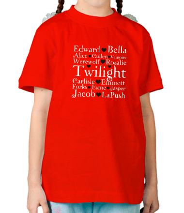 Детская футболка Twilight heart
