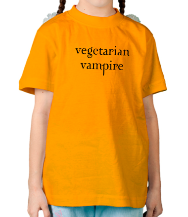 Детская футболка Vegetarian vampire