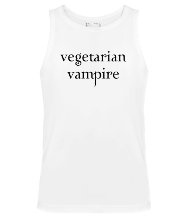 Мужская майка Vegetarian vampire