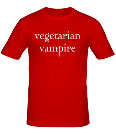 Мужская футболка Vegetarian vampire