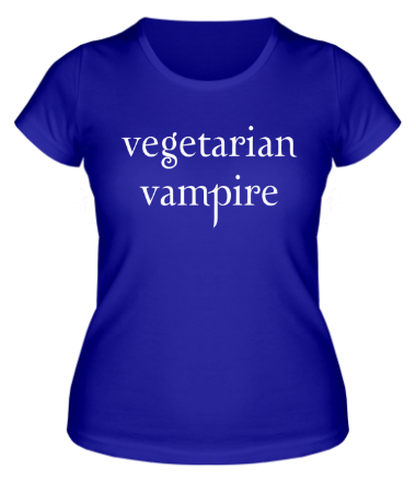 Женская футболка Vegetarian vampire