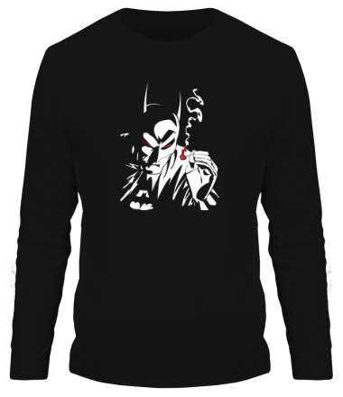 Мужская футболка длинный рукав Курящий Бэтмен