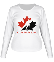 Женская футболка длинный рукав Canada фото