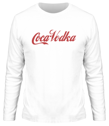 Мужская футболка длинный рукав Coca-Vodka