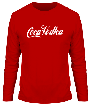 Мужская футболка длинный рукав Coca-Vodka